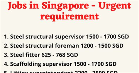 Urgent! Casino jobs in Singapore .